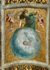 Das Primum Mobile (Deckenfresko in der Stanza della Segnatura, ca. 1510-1511) von Raphael