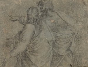 Zwei Männer im Gespräch und Gestikulieren von Raphael