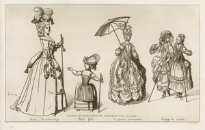 Frauen von Paris, 1774-79 von Raphael Jacquemin