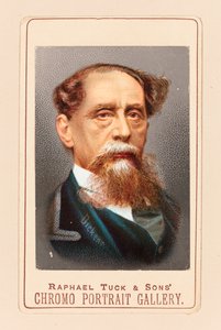 Druck von Charles Dickens nach einem Foto von Robert Hindry Mason von Raphael Tuck and Sons