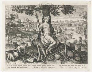 Diana als Schutzpatronin der Jagd (Serie: Wichtige Beschäftigungen eines Prinzen)