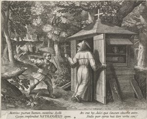 Heiliger Bartholomäus als Einsiedler von Raphaël Sadeler (I)