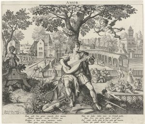 Jugend unter dem Einfluss der Liebe von Raphaël Sadeler (I)