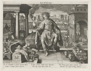 Nuptiae als Personifikation der Ehe von Raphaël Sadeler (I)