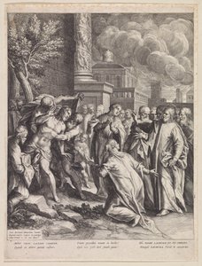 Auferweckung des Lazarus von Raphaël Sadeler (I)