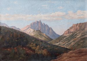Landschaft, Berge von Raymond Bonnefon