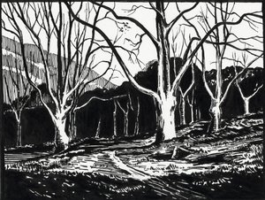 Wald im Winter von Raymond Bonnefon