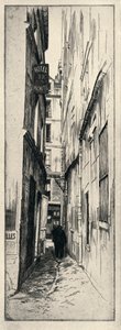 Rue du Chat Qui Peche, 1915 von Raymond Ray Jones