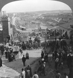 Eroberung Jerusalems, Palästina, Erster Weltkrieg, ca. 1917-1918 von Realistic Travels Publishers