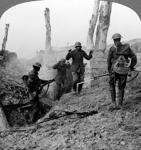 Deutsche Soldaten kapitulieren, Bullecourt, Frankreich, Erster Weltkrieg