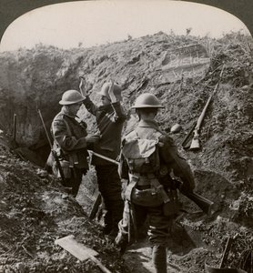 Verhör eines deutschen Gefangenen zur Informationsgewinnung, Erster Weltkrieg