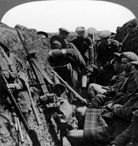 Tragen von Verwundeten, Erster Weltkrieg