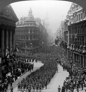 Siegesmarsch der Londoner Regimenter, Salutieren des Lord Mayor, 1918