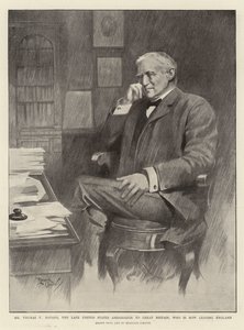 Mr. Thomas F. Bayard, der verstorbene Botschafter der Vereinigten Staaten in Großbritannien, der nun England verlässt