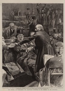 Die Eröffnung des Parlaments, Mr. Gladstones Empfang durch die Mitglieder der Opposition