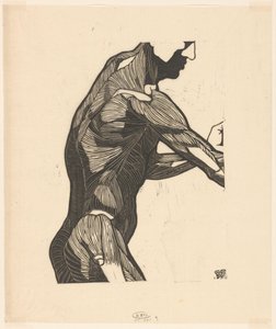 Anatomische Studie der Seiten- und Armmuskeln eines Mannes von Reijer Stolk