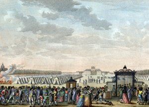 Truppen am Champ de Mars von Reiner Vinkeles