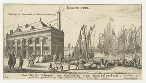 Hafen von Amsterdam mit dem Wachthaus
