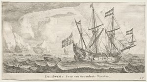 Schiffe von Amsterdam: Der Schwarze Bär, ein Grönland-Walfänger von Reinier Nooms