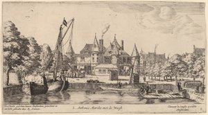 Nieuwmarkt mit St. Anthoniswaag von Reinier Nooms, called Zeeman