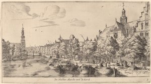 Noordenmarkt mit der Noorden Kerk (De Noorder Marckt met de Kerck)