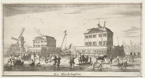 Verschiedene Schiffe und Ansichten von Amsterdam, Teil III: De Block-huysen