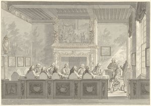 Einsetzung von Prinz Wilhelm V. im Kollegium der Admiralität in Amsterdam von Reinier Vinkeles (I)
