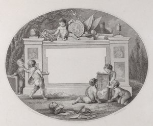 Handelskarte, 19. Jahrhundert von Reinier Vinkeles