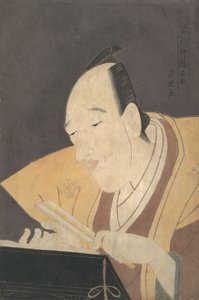 Der Jo-ruri Erzähler Tomimoto Buzendaya, ca. 1795 von Rekisentei Eiri