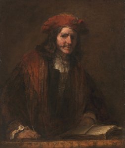 Der Mann mit der roten Mütze, um 1660-65 von Rembrandt Harmensz. van Rijn (school of)