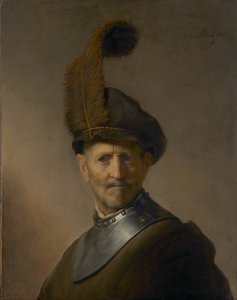 Ein alter Mann in Militäruniform