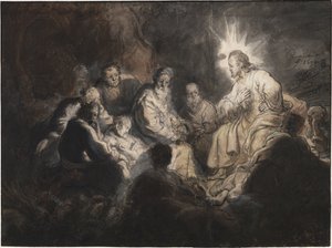 Christus und seine Jünger im Garten Gethsemane von Rembrandt Harmensz. van Rijn