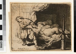 Joseph und Potiphars Frau von Rembrandt van Rijn