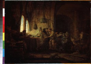 Gleichnis von den Arbeitern im Weinberg von Rembrandt Harmensz. van Rijn