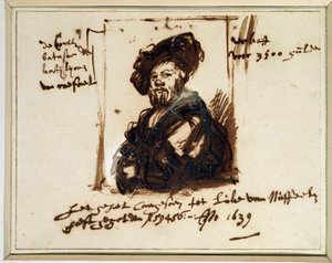 Porträt von Baldassare Castiglione von Rembrandt van Rijn