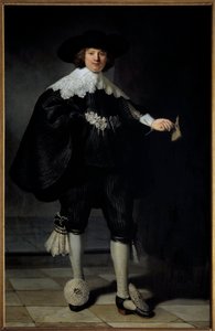 Porträt von Maertens Soolmans. Gemälde von Harmensz Van Rijn Rembrandt (1606-1669) 1634 von Rembrandt van Rijn