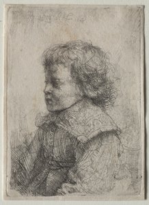 Porträt eines Jungen im Profil von Rembrandt Harmensz. van Rijn