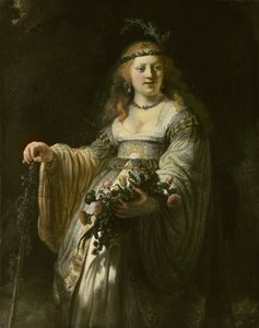 Saskia van Uylenburgh in arkadischer Tracht von Rembrandt van Rijn