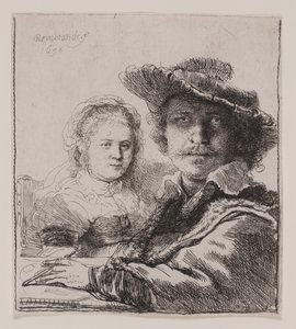 Selbstporträt mit Saskia von Rembrandt van Rijn