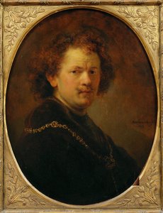 Selbstporträt mit nacktem Kopf von Rembrandt Harmensz. van Rijn
