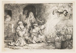 Der Engel verlässt die Familie des Tobias