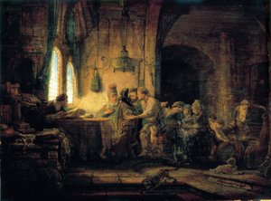 Das Gleichnis von den Arbeitern im Weinberg - 1637 von Rembrandt van Rijn