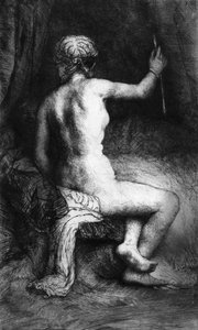 Die Frau mit dem Pfeil von Rembrandt van Rijn