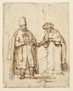 Zwei Männer im Gespräch, 1641 von Rembrandt van Rijn