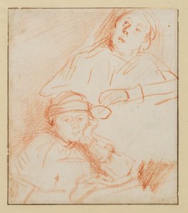 Zwei Studien von Saskia von Rembrandt van Rijn