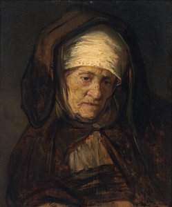 Kopf einer alten Frau von Rembrandt Workshop