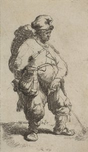 Ein Mann uriniert, 1630 von Rembrandt van Rijn