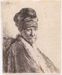 Ein Mann mit Turban (Rembrandts Vater) von Rembrandt van Rijn