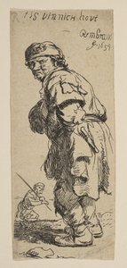 Ein Bauer ruft: T is vinnich kout, 1634 von Rembrandt van Rijn