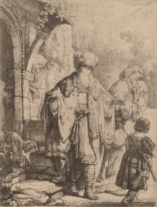 Abraham vertreibt Hagar und Ismael, 1637 von Rembrandt van Rijn
